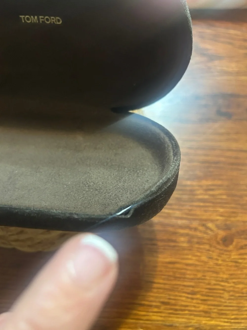 Tom Ford Velvet Eyewear clam shell Case